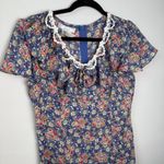 Gunne Sax  Jessica McClintock Vintage Ditsy Floral Mini Dress Sz 9/10 Photo 6