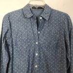 Outback Red  Anchor Print 100% Cotton Button Down Shirt Size XS Photo 2