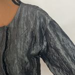 Apostrophe crinkle textured collarless longline overcoat size S Photo 6