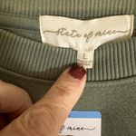 State of Mine  Womens Large Green Florida Orange Blossom Embroidered Sweatshirt Photo 5