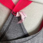 Under Armour  Heat Gear Tank Top Large Gray Sleeveless Workout Racerback Gym Pink Photo 2