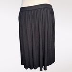 T Tahari Black Pleated Skirt Lightweight Chiffon Petite Small Photo 5