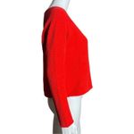 Mango  Shirt Womens Small Red Waffle‎ Knit Top Textured Casual Office Versatile Photo 1