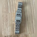 Seiko  Solar Luxury Ladies Watch Black Rectangular Dial Stainless Bracelet Photo 10