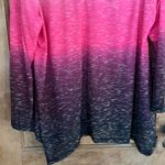 Ideology  Ombré Long Sleeved Tee Shirt. Beautiful Pinks and Purple. Size 1X Photo 2
