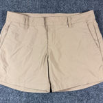 Hurley Nike DRI-Fit Women Khaki Low Rise Shorts Pockets Nylon Blend Size 7 Photo 0