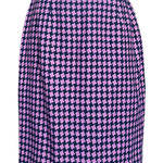 Ann Taylor NWT Vintage  Pink & Navy Wool Blend Tweed Pencil Skirt Sz 10‎ Photo 0