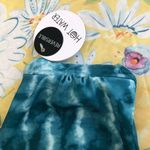Hot Water Tie Dye Bandeau Reversible Bikini Top Blue L Photo 2