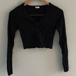 Garage  Ribbed‎ Button Down Top Photo 0