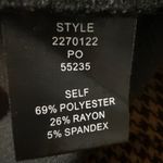 Current Air NWT  Women's Houndstooth Split Hem Trouser Pants Brown Black Sz Large Photo 9