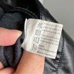 Guanyy‎ black faux leather mini skirt size large Photo 5