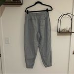 Madewell  Hemp-Cotton Pull-On High-Rise Jogger Pants Blue Gray Size Medium Photo 1