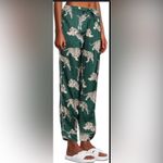 Averie Women's Tiger Print‎ Zola Pajama Pants Size Small Green Photo 4