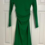 ZARA  Green Gathered Midi Dress Photo 2