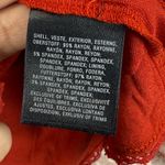 Maeve  Anthropologie Dress V Neck 3/4 Sleeve Diamond Print‎ Casual Medium Photo 5