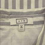 AYR  Women's The Deep End Button Up Shirt Grape Soda Stripe Size XS Photo 8