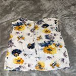Abercrombie & Fitch Blue and Yellow Floral Blouse Photo 1