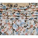 LC Lauren Conrad Lauren Conrad Floral Pleated Sheer Blouse Women's Size L Long Sleeve Top Photo 1