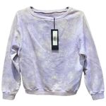 NWT Nili Lotan Classic Crew Neck Light Lavender Tie Dye Sweatshirt Purple Size XS Photo 4