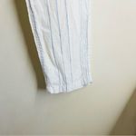 Faherty 100% Linen Pants White Blue Striped size XS Drawstring Lightweight Photo 5