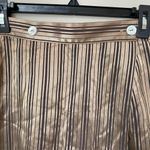 Vintage Judy Knapp California Womens Sz 3 Silky Striped Wrap Skort Bronze Black Gold Photo 6