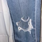 American Eagle Womens Mom Jeans Size 4 Long Distressed Medium Wash Mid Rise Photo 5