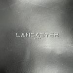 Lancaster Paris Leather Hobo Shoulder Bag Lined Pockets Old Money Quiet Luxury Black Photo 9