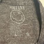 Nirvana Womens Size Small Grey Gray Short Sleeve Shirt Kurt Cobain Grunge 90s Photo 1