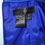 Adrianna Papell VTG Beaded Elegant Blue and‎ Metallic Gold Silk Gown Floor Length Dress Prom Photo 7