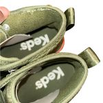 Keds  Quilted Green High-Tops with Vibrant Orange Soles(Size 9) Photo 6