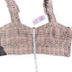 Wild Fable New Large Women's Pink Tweed Crop Top Photo 3