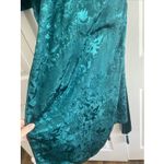Victoria's Secret Vintage Robe Small Satin Damask Emerald Green Elegant Old Money Photo 7