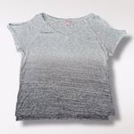 Juicy Couture Blue Ombre Knit Top Short Sleeve Slouchy Lightweight XL Photo 7