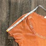 Hippie Rose  Orange With Lace Crop Top Size Large Photo 8
