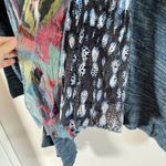 Aria  A Cardigan Blue Open Front Lace Animal Print Long Sleeve Womens Sz XL Gyaru Photo 5