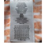 Michael Kors  Womens 3X Orange White Abstract Print V Neck Tunic Top Long Sleeve Photo 3