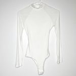 ASTR NWT  The Label Prue Back Twist Bodysuit Long Sleeve Women's White Size S Photo 2