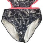 Time & tru full bathing suit size large black white pink Photo 3