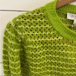 WAYF  Green Loose Knit Crew Neck Sweater. Size Medium. New With Tags. Photo 6