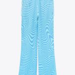 ZARA High Waisted Satin Effect Boho Flare Pants Photo 1