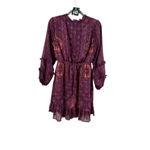 Women's Frye and Co. Purple Orange Patterned Mini Dress S Photo 8