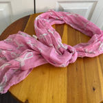 Breast Cancer Awareness semi sheer scarf Pink Photo 0