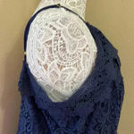 City Chic NWTs Navy Blue Scalloped Lace Dress Size XL Photo 3