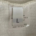 F. H. Clothing Off White Cotton Mock Neck Boxy Pullover Womens Sweater SZ L Size L Photo 11