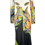 Jovani Womens size 0 Designer Cutout Prom Evening Miami Colorful Maxi Dress Rare Photo 2