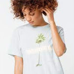 O'Neill  Womens Tee Shirt‎ TShirt T Size Small Green Desert Palm Tree NEW Photo 0