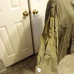 Liz & Me Utility Jacket Olive Green Button Front Long Sleeve Pockets Size 3X Photo 1