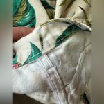 Vintage 90s jungle floral denim cotton jean shorts, size 4/6 Pink Photo 8