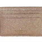 Kate Spade  Gold Glitter Card Holder Wallet NWT Photo 0