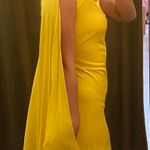 Yellow Boutique Silk Dress Size 0 Photo 2